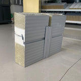 Polyurethane edge sealing rock wool interior wall panel