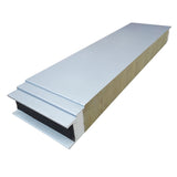 Polyurethane edge sealing rock wool exterior wall panel