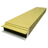 Polyurethane edge sealing rock wool exterior wall panel